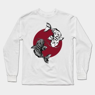 Japanese Koi Fish Circle Long Sleeve T-Shirt